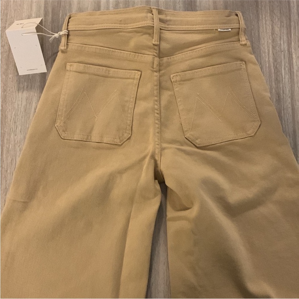 MOTHER Women's Tan Wide-Leg Jeans - Picture 7 of 12